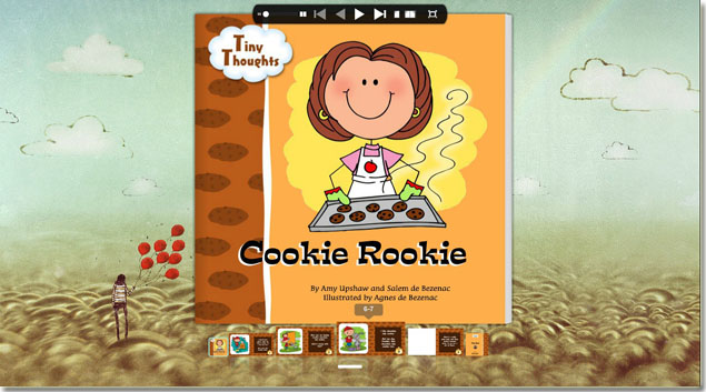 flip book with animated thumbnails