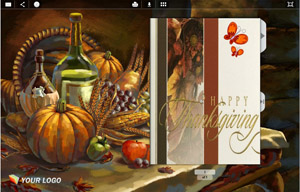 3D page flipping book of Thanksgiving Day