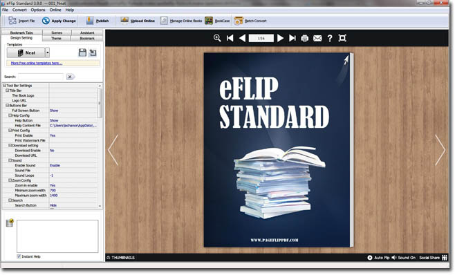 Windows 7 eFlip Brochures Maker 3.9 full