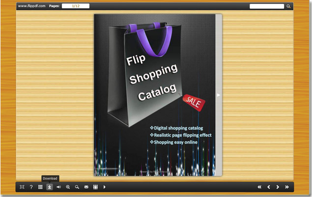 button to download flipping catalog