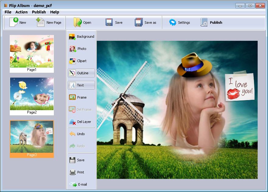 create pdf photo album online