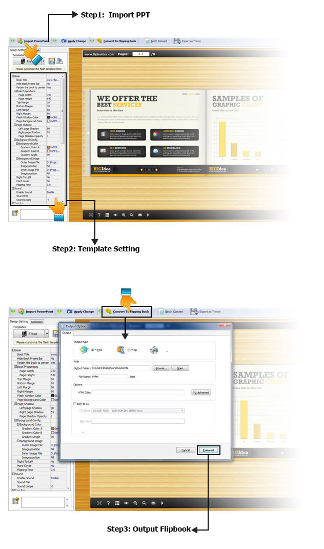 Flip PDF interface