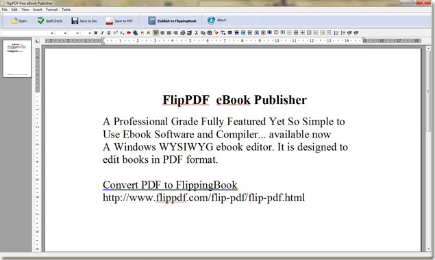 FlipPDF Free eBook Publisher 1.0 full