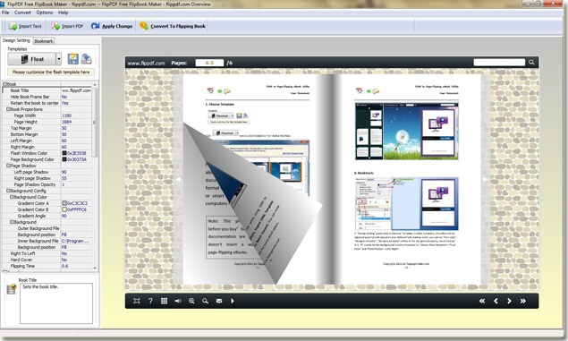 Windows 7 FlipPDF Free FlipBook Maker 1.0 full