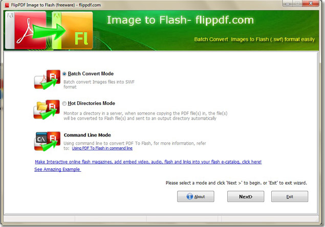 flippdf-free-image-to-flash-converter-screenshot - convert image to flash