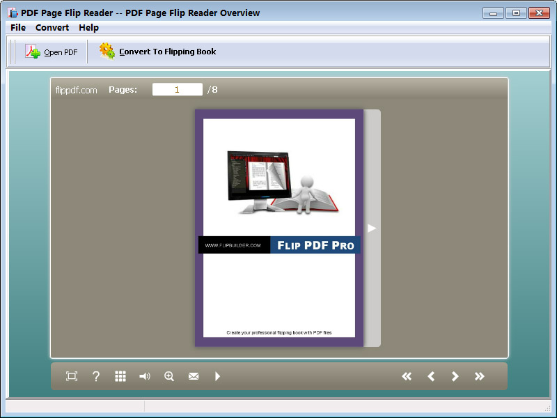 PDF Page Flip Reader - freeware screenshot