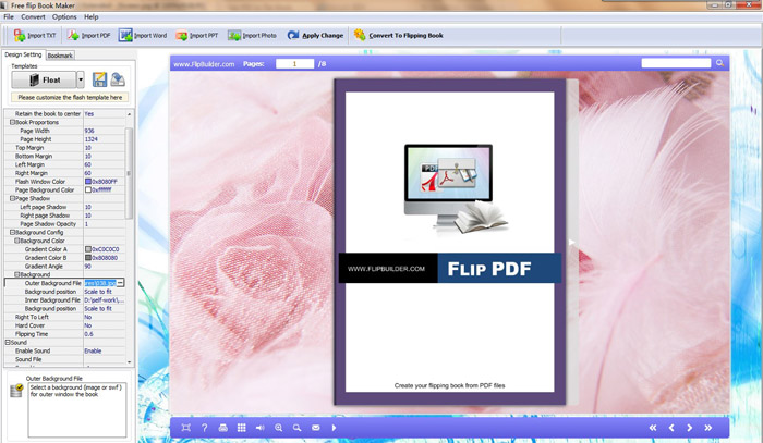 Free Flip Page Software screenshot Free Flip Page Software screenshot