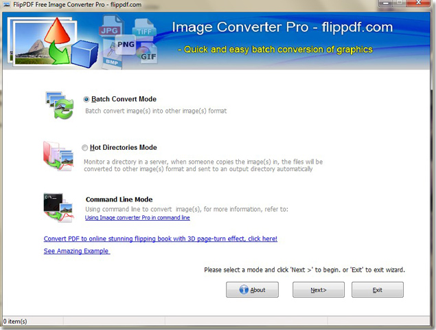 Windows 8 FlipPDF Free Image Converter Pro full
