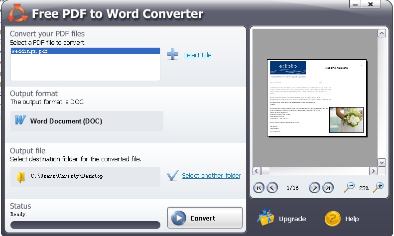 Freeware PDF to Word 1.0 full Windows 7 Freeware PDF to Word 1.0 full