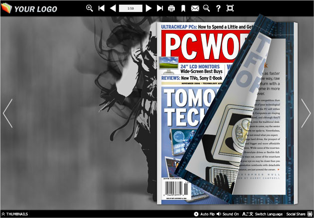 Page Flip Book Assassin's Creed Style screenshot Page Flip Book Assassin's Creed Style screenshot