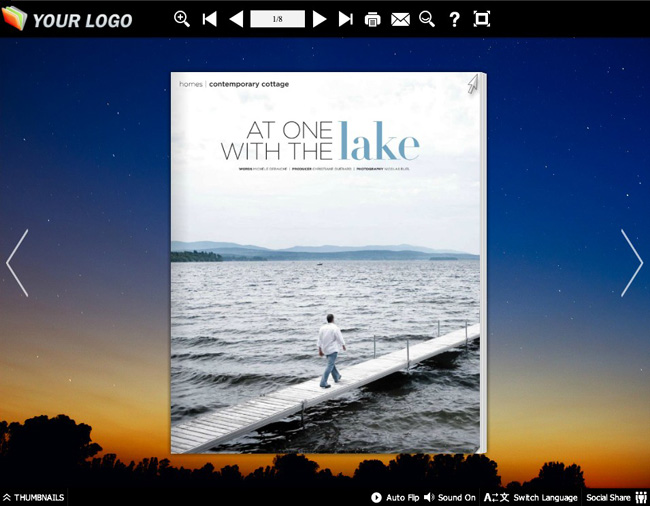 Page Flip Book Comet Style screenshot Page Flip Book Comet Style screenshot