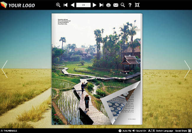 Page Flip Book Route Style screenshot Page Flip Book Route Style screenshot