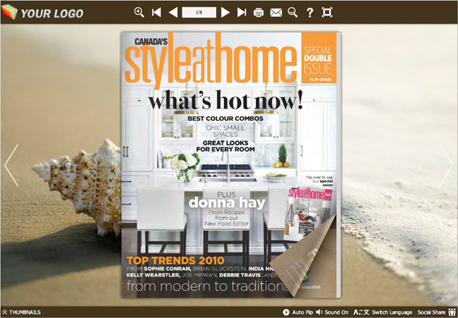 Page Flip Book Sandy Beach Style screenshot Page Flip Book Sandy Beach Style screenshot