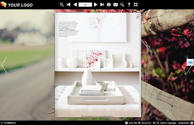 Page Flip Book Vague Style screenshot Page Flip Book Vague Style screenshot
