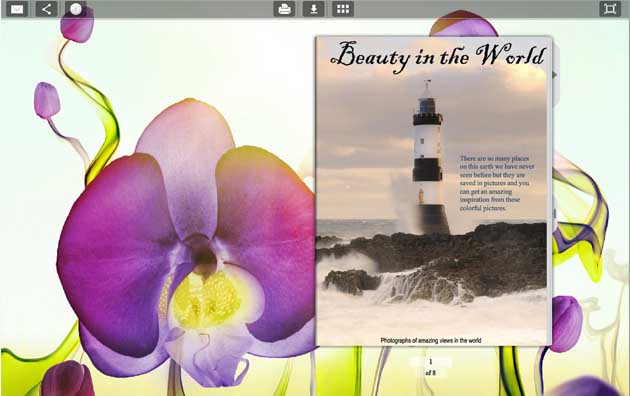 Page Flip Book Template - Smell Style screenshot Page Flip Book Template - Smell Style screenshot