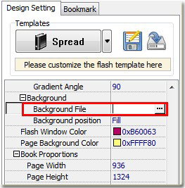 how to cancel the background image of flip book by Flip Office
