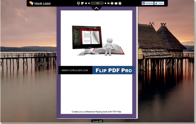 handy page flip book template