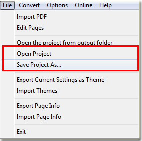 save flip book file by flip pdf professional