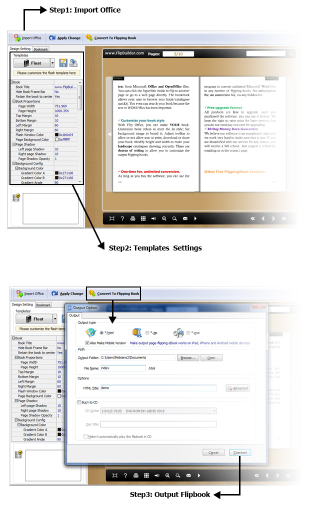 Flip PDF Pro interface